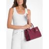 imageMichael Kors Scarlett Medium SatchelGoldtone HardwareEmbossed Python LeatherMulberry