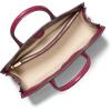 imageMichael Kors Scarlett Medium SatchelGoldtone HardwareEmbossed Python LeatherMulberry