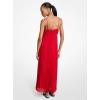 imageMichael Kors Womens Maxi Pleated Slip DressCrimson