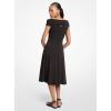 imageMichael Kors Womens Off Shoulder Midi DressBlack