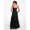 imageMichael Kors Womens Smock Halter Neck Maxi DressBlack