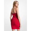 imageMichael Kors Womens Straight Neck Cami Mini DressCrimson