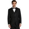 imageMichael Kors Mens 3Piece Slim Fit Tuxedo Suit Separates  Blazer Vest ampamp Pants Perfect for Weddings Proms ampamp Formal EventsBlack