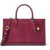 Gold-tone Hardware/Embossed Python Leather/Mulberry