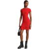 imageMichael Kors Womens Smocked Mini DressCrimson