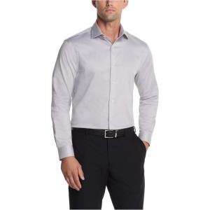 imageMichael Kors Mens Dress Shirt Comfort Stretch Slim FitGrey Frost