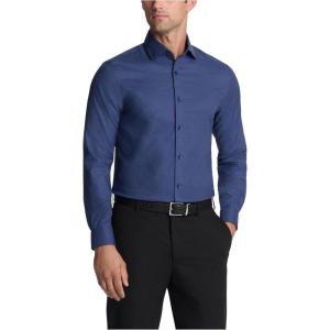 imageMichael Kors Mens Dress Shirt Comfort Stretch Slim FitNavy