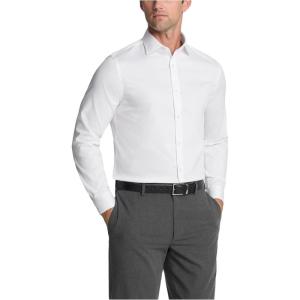 imageMichael Kors Mens Dress Shirt Comfort Stretch Slim FitWhite