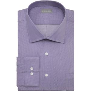 imageMichael Kors Mens Dress Shirt Travel Stretch Fit Big and TallPurple Haze