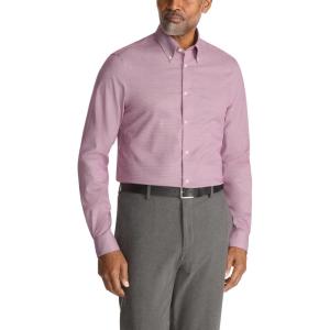 imageMichael Kors Mens Dress Shirt Ultra Wrinkle Free Stretch Regular FitWine