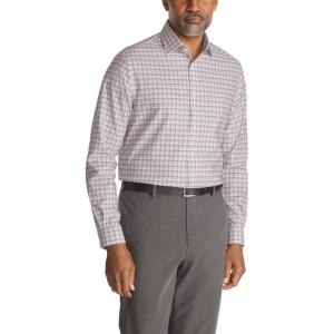 imageMichael Kors Mens Dress Shirt Ultra Wrinkle Free Stretch Regular FitWine Multi
