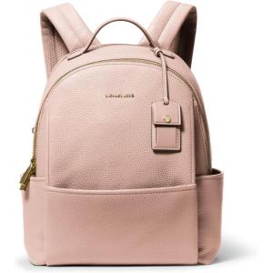 imageMichael Kors Sable Medium Backpack GoldTone HardwareVanillaAcornSoft Pink
