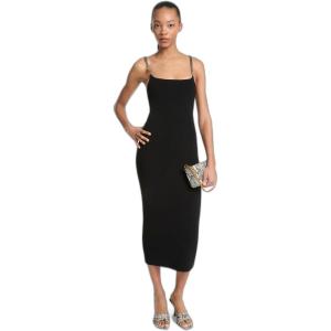 imageMichael Kors Womens Chain Strap Midi DressBlack