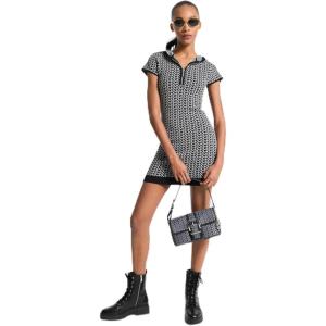 imageMichael Kors Womens Hooded Zip DressNickel