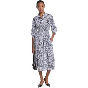 imageMichael Kors Womens Midi Smock Shirt DressWhite
