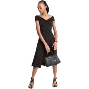 imageMichael Kors Womens Off Shoulder Midi DressBlack