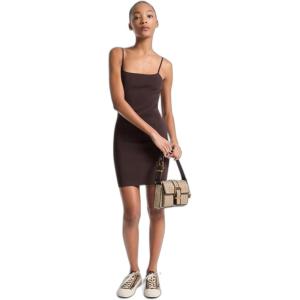 imageMichael Kors Womens Straight Neck Cami Mini DressChocolate