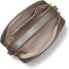 imageMichael Kors Bryant Medium Double Zip Chain Camera Crossbody BagAntique Goldtone HardwareNatural