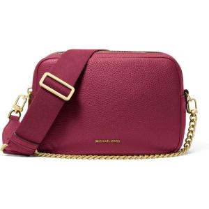 imageMichael Kors Bryant Medium Double Zip Chain Camera Crossbody BagGoldtone HardwareMulberry
