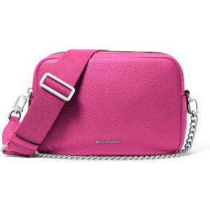 imageMichael Kors Bryant Medium Double Zip Chain Camera Crossbody BagSilvertone HardwareWild Berry