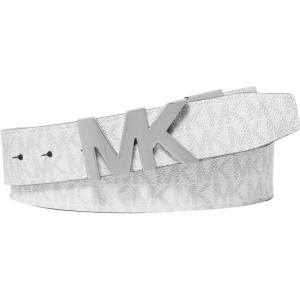 imageMichael Kors Mens 34mm Reversible MK Buckle BeltBright White