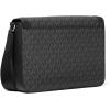 imageMichael Kors Hudson Flap CrossbodyGunmetalhardwareBlack