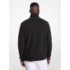imageMichael Kors Mens Solid Textured Quarter ZipBlack