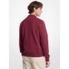 imageMichael Kors Mens Solid Textured Quarter ZipDeep Mulberry