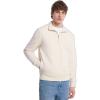 imageMichael Kors Mens Solid Textured Quarter ZipSoft Ecru