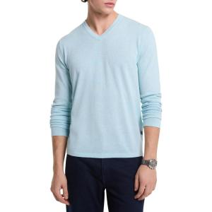 imageMichael Kors Mens Cotton VNeck SweaterChambray Melange