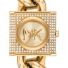 imageMichael Kors MK Chain Lock Womens Watch Stainless Steel and Pav Crystal Watch for WomenGoldTone Chain Bracelet