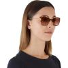 imageMichael Kors Womens MK2169 Avellino Square SunglassesAmber TortoiseBrown Gradient