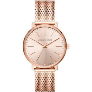 imageMichael Kors Pyper Womens Watch Stainless Steel Watch for Women with Steel Leather or Silicone BandRose Gold Mesh