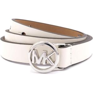 imageMichael Kors Womens 75 Inch Logo Skinny Belt Stylish Fashion Accessory for Everyday WearOptic White