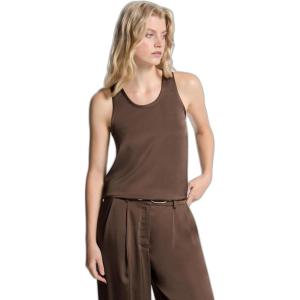 imageMichael Kors Womens Satin Tank TopChocolate