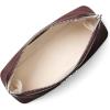 imageMichael Kors Jet Set Medium Travel Pouch SilverTone HardwareTenera LeatherOxblood