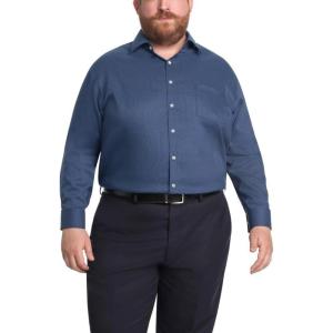 imageMichael Kors Mens Dress Shirt Travel Stretch Fit Big and TallNavy