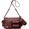 imageMichael Kors Dakota Bag CharmSilvertone HardwareTonal Mk Signature Coated TwillOxblood