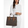 imageMichael Kors Hamilton Large SatchelGoldtone HardwareMk Signature Coated TwillBrownAcorn