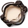 imageMichael Kors Hamilton Nomad Large Satchel Antique GoldTone HardwareFringe SuedeChocolate