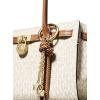 imageMichael Kors Hamilton Small Shoulder Tote with CharmGoldtone HardwareMk Signature Coated TwillVanillaAcorn
