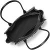 imageMichael Kors Hamilton Small Shoulder Tote with CharmSilvertone HardwareTonal Mk Signature Coated TwillBlack