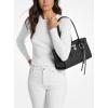 imageMichael Kors Hamilton Small Shoulder Tote with CharmSilvertone HardwareTonal Mk Signature Coated TwillBlack