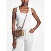 imageMichael Kors Jana Extra Small Top Handle Crossbody BagGoldtone HardwareCrocodile Embossed LeatherHusk