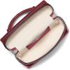imageMichael Kors Jana Extra Small Top Handle Crossbody BagSilvertone HardwareCrocodile Embossed LeatherOxblood