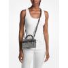 imageMichael Kors Jana Extra Small Top Handle Crossbody BagSilvertone HardwareRhinestone Hot FixBlack