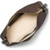 imageMichael Kors Nolita Medium Top Zip Convertible ShoulderGoldtone HardwareMk Signature Coated TwillBrownBlack