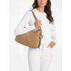 imageMichael Kors Nolita Medium Top Zip Convertible ShoulderGoldtone HardwareNubuck LeatherHusk