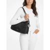 imageMichael Kors Nolita Medium Top Zip Convertible ShoulderSilvertone HardwareNubuck LeatherBlack