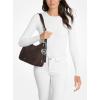 imageMichael Kors Nolita Medium Top Zip Convertible ShoulderSilvertone HardwareNubuck LeatherChocolate